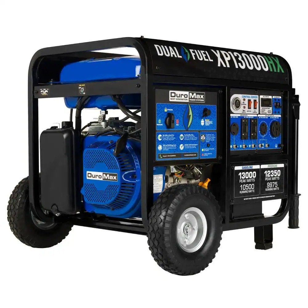 Duromax 13000/10500-Watt Dual Fuel Electric Start Gasoline/Propane Portable Home Power Back Up Generator with CO Alert Shutdown XP13000HX – Husdebook