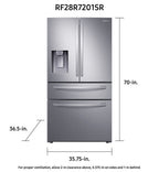 Samsung French Door Refrigerator 90.8cm 792.9L RF28R7201SR