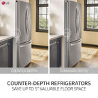 LG Counter-Depth MAX French Door Refrigerator 91.4cm 750.4L LRFLC2706S