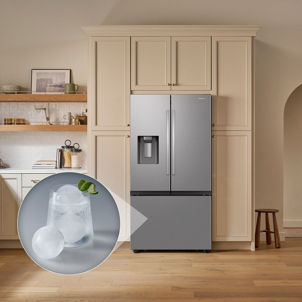 Samsung French Door Refrigerator 90.8cm 736.2L RF70F27SER