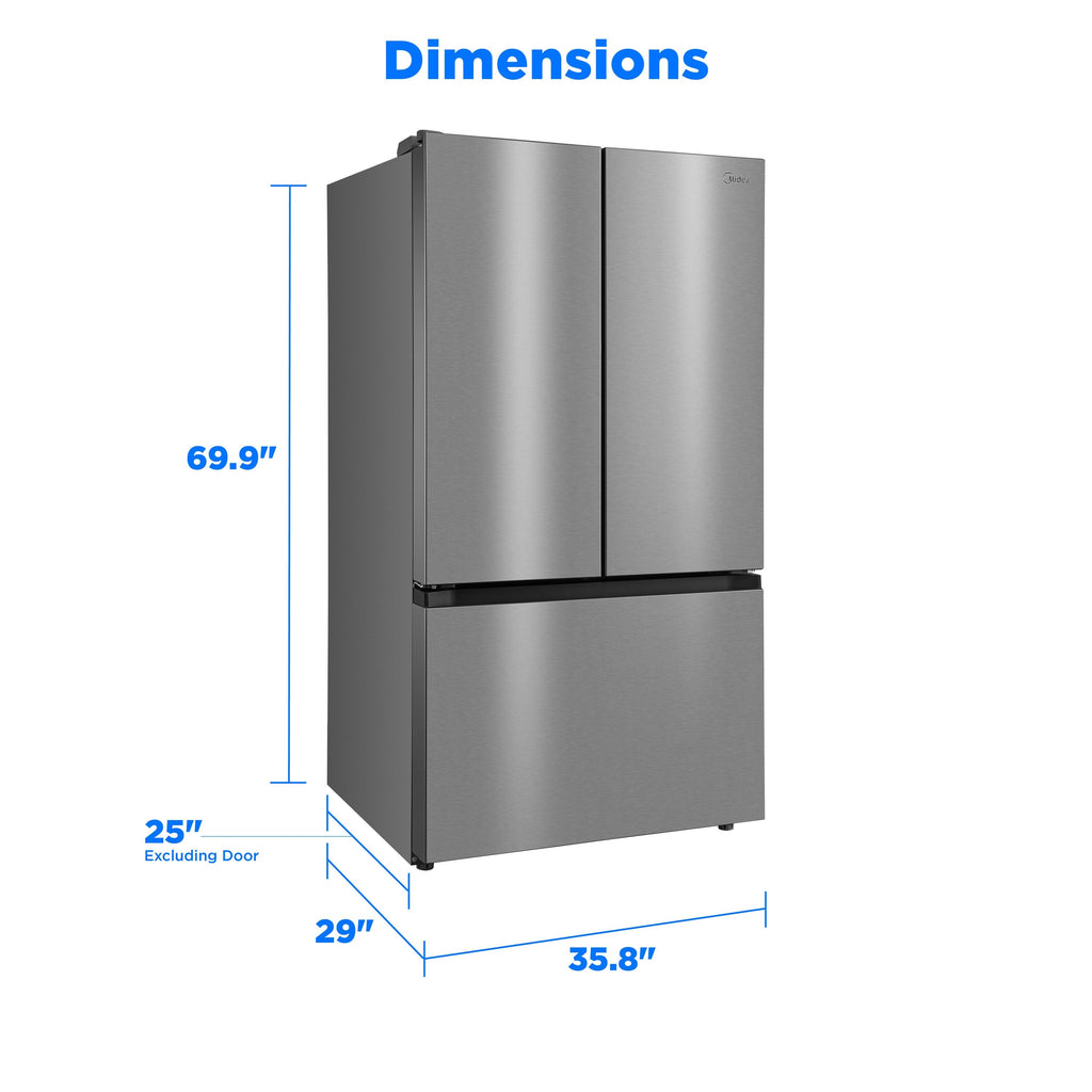 Midea French Door Refrigerator 90.9cm 750.4L MRF27I6BST