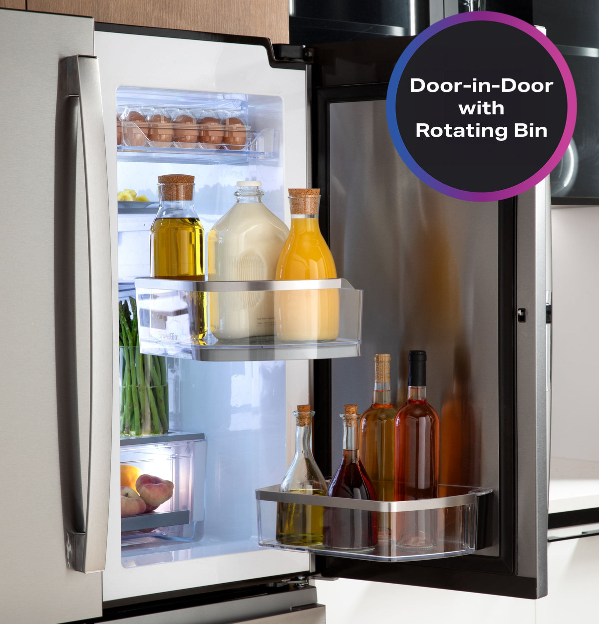 GE French Door Refrigerator 90.4cm 790L PVD28HYYFS
