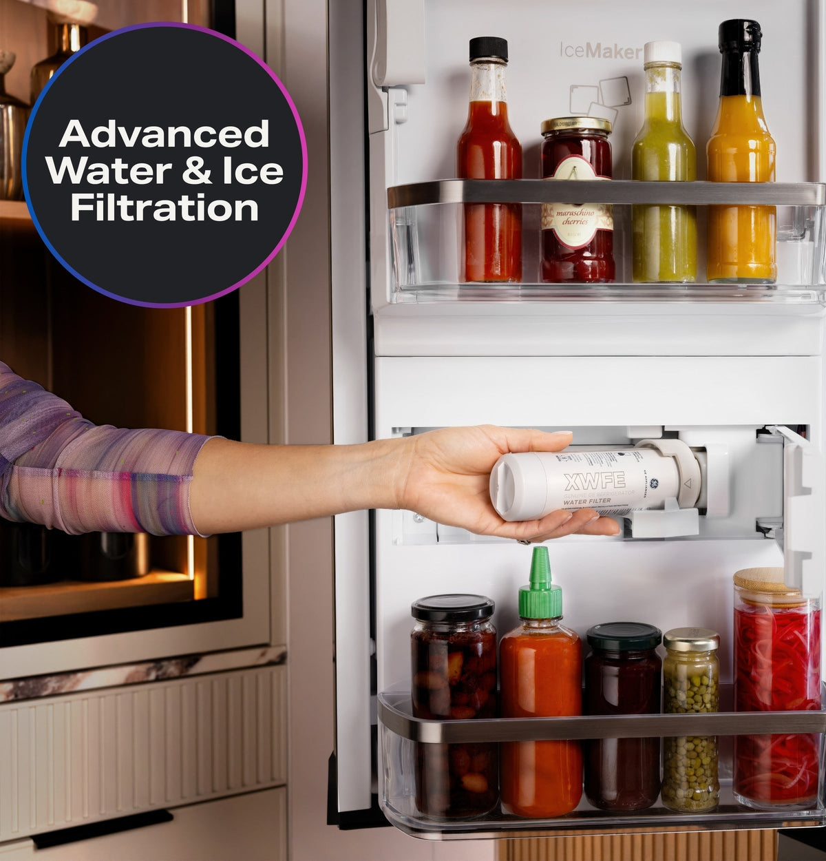 GE French Door Refrigerator 90.4cm 790L PVD28HYYFS