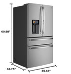 GE French Door Refrigerator 90.4cm 790L PVD28HYYFS