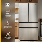 Whirlpool French Door Refrigerator 91.3cm 843.8L WRMF3336SZ