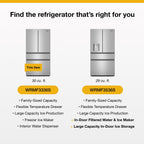 Whirlpool French Door Refrigerator 91.3cm 843.8L WRMF3336SZ