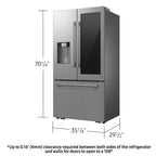 Samsung French Door Refrigerator 91.1cm 679.6L RF80H25CER