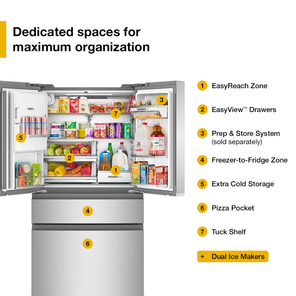 Whirlpool French Door Refrigerator 90.5cm 623L WRMC7036RZ