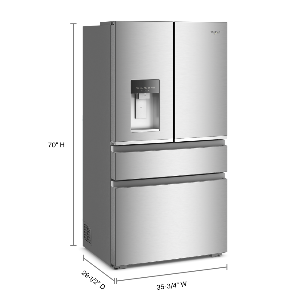 Whirlpool French Door Refrigerator 90.5cm 623L WRMC7036RZ