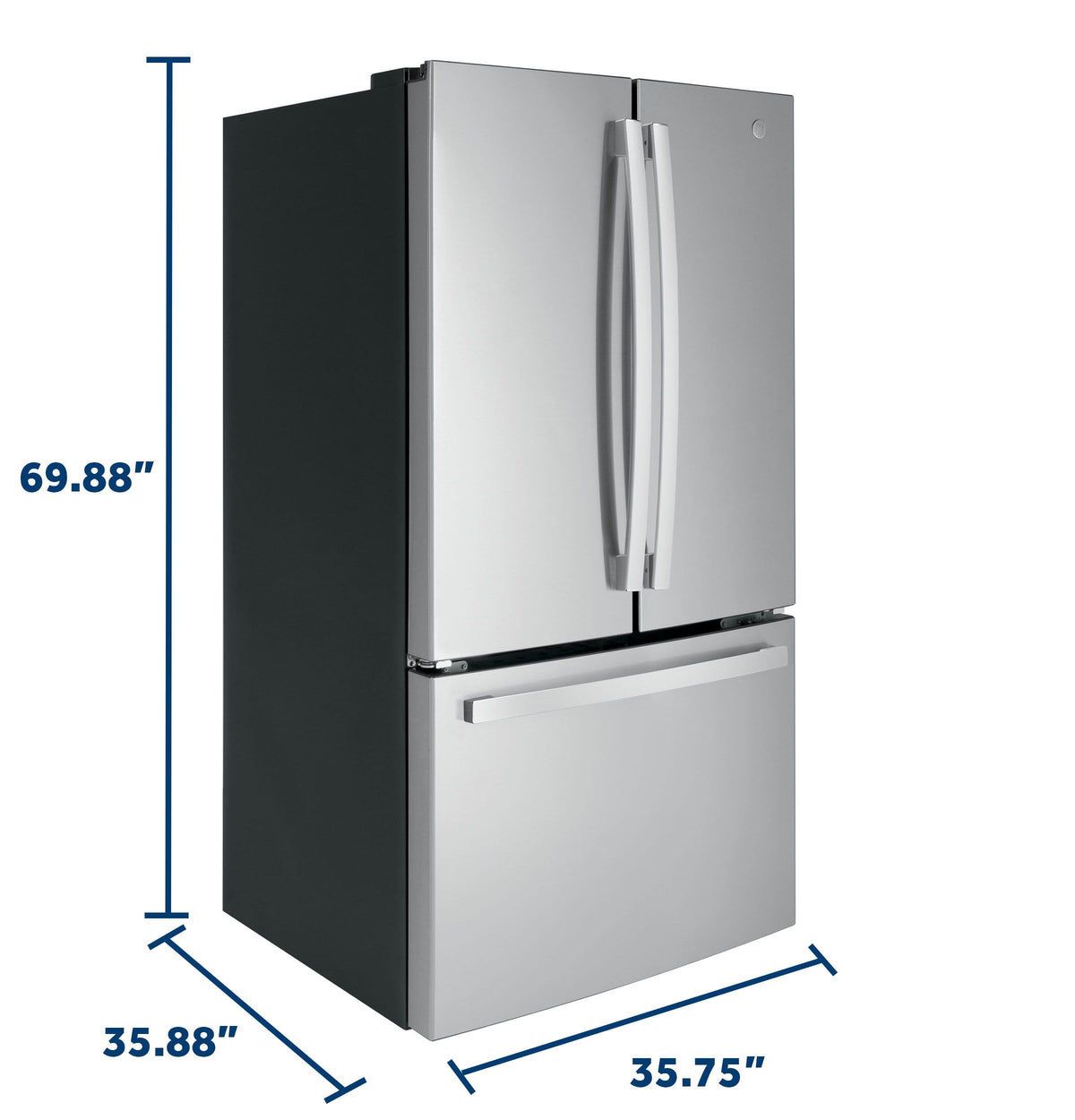 GE French Door Refrigerator 90.8cm 764.6L GNE27JYMFS