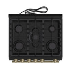 FORNO Espresso Leonardo Gas Range 76.2cm 141.6L Black FFSGS1116-30BLK