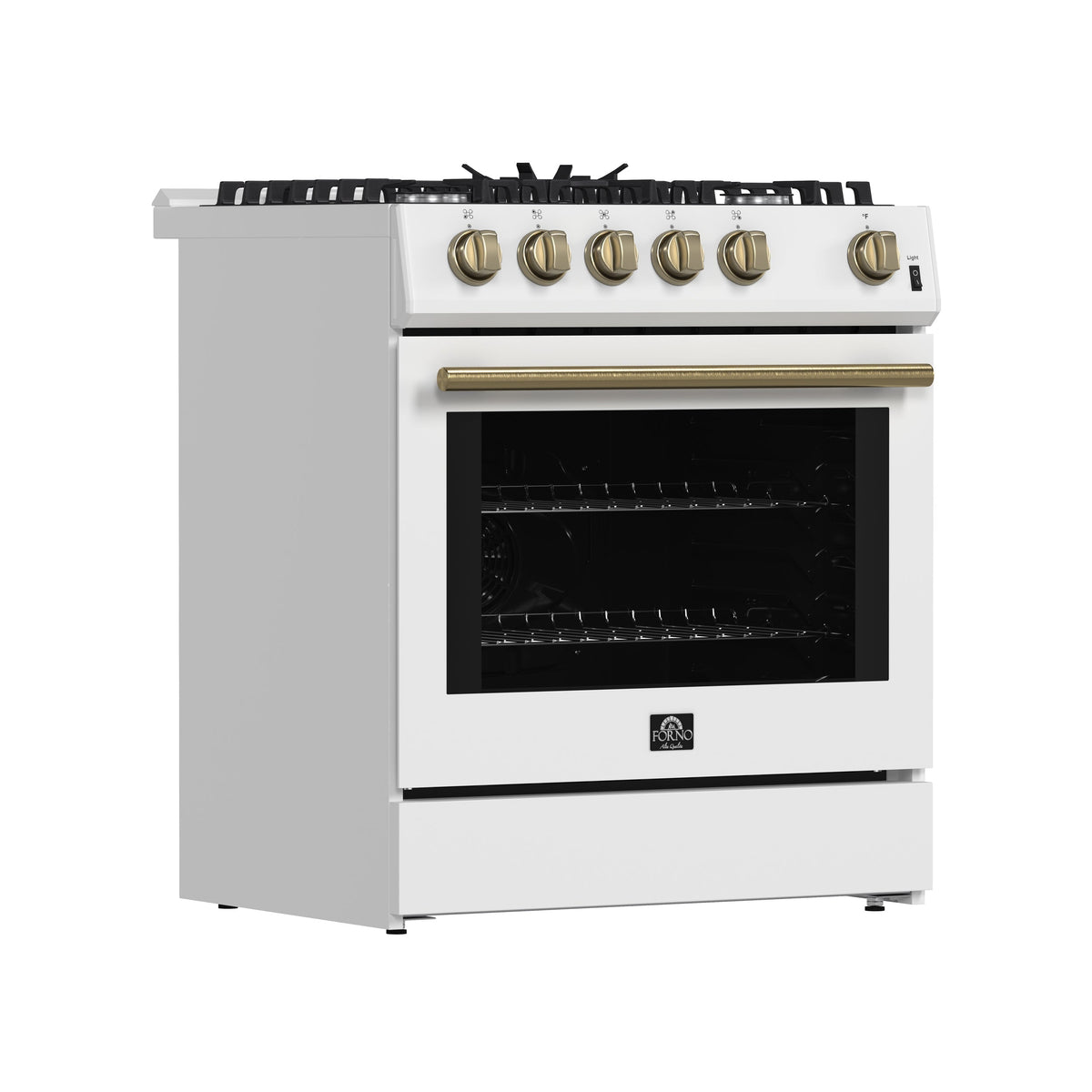 FORNO Leonardo Gas Range 76cm 141.6L FFSGS1116-30WHT
