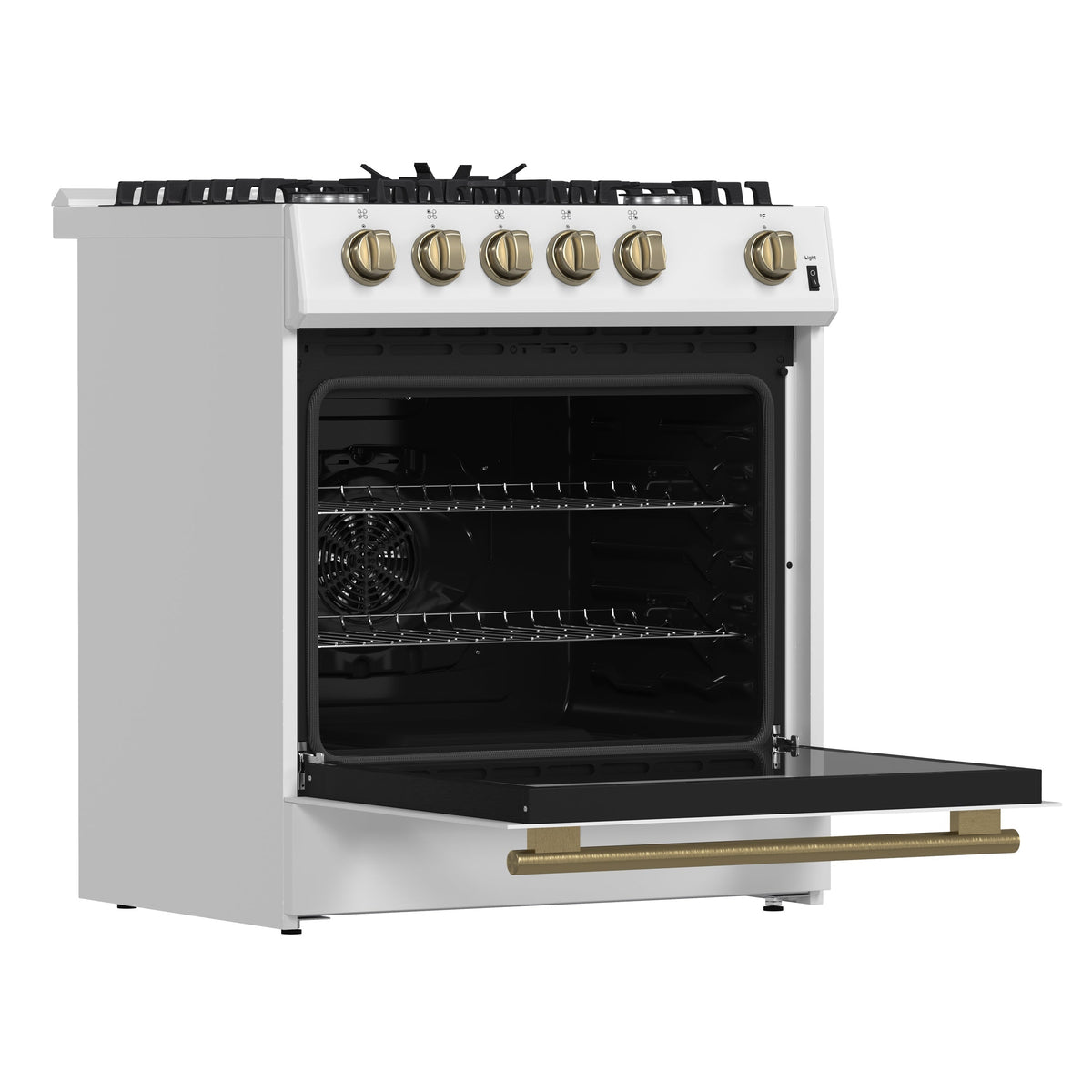 FORNO Leonardo Gas Range 76cm 141.6L FFSGS1116-30WHT