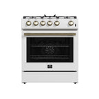 FORNO Leonardo Gas Range 76cm 141.6L FFSGS1116-30WHT