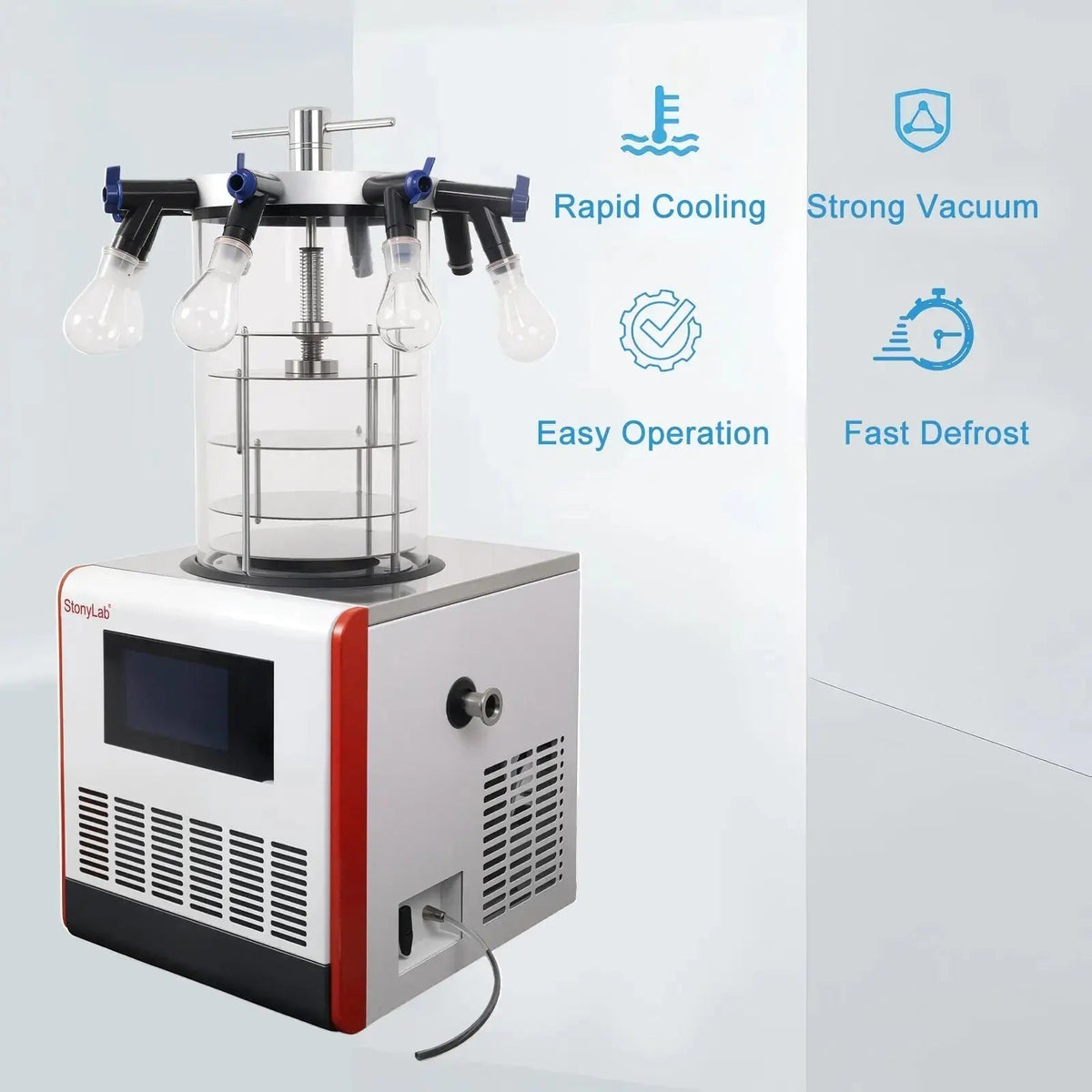 StonyLab Benchtop Freeze Dryer with Vacuum Pump -60°C 3kg