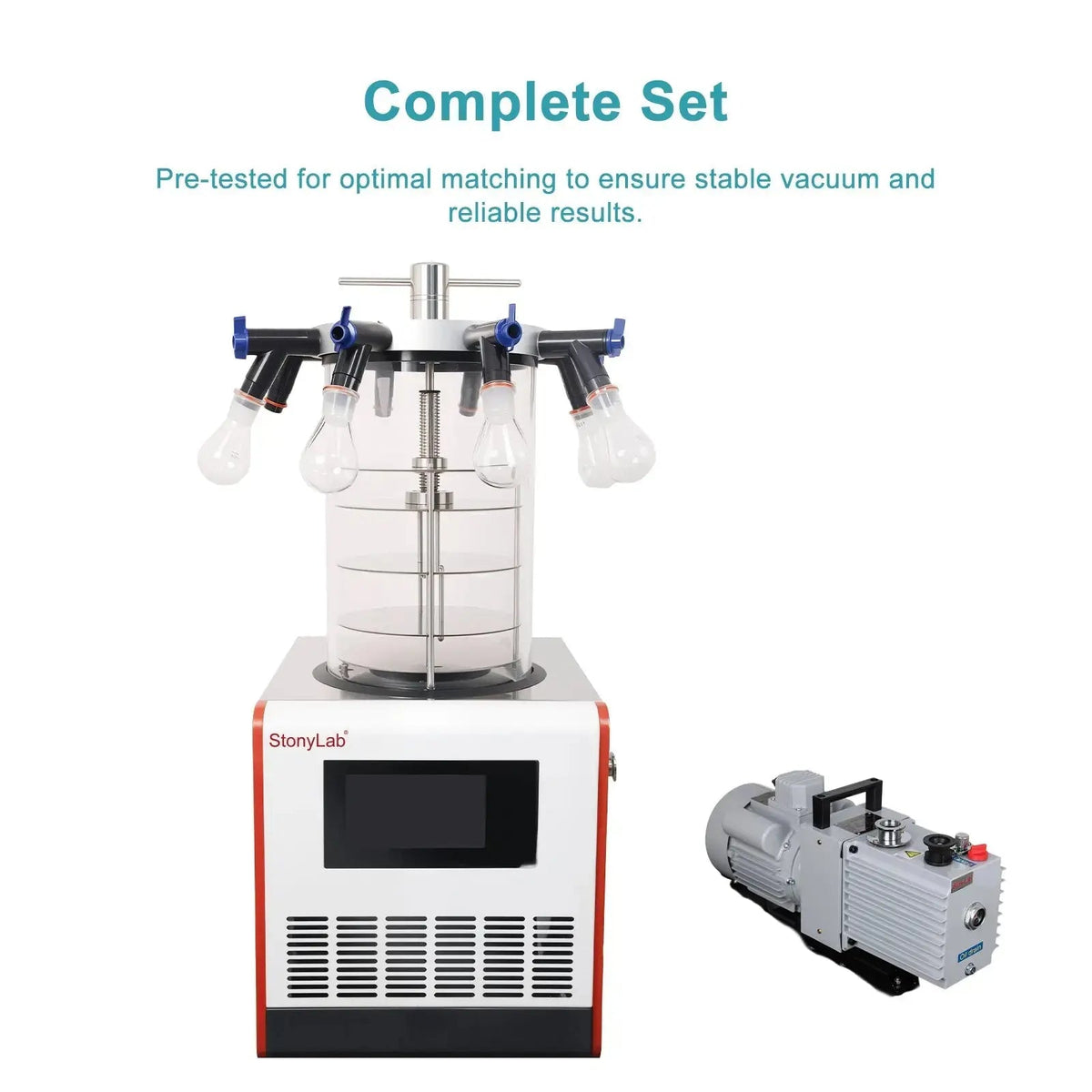 StonyLab Benchtop Freeze Dryer with Vacuum Pump -60°C 3kg