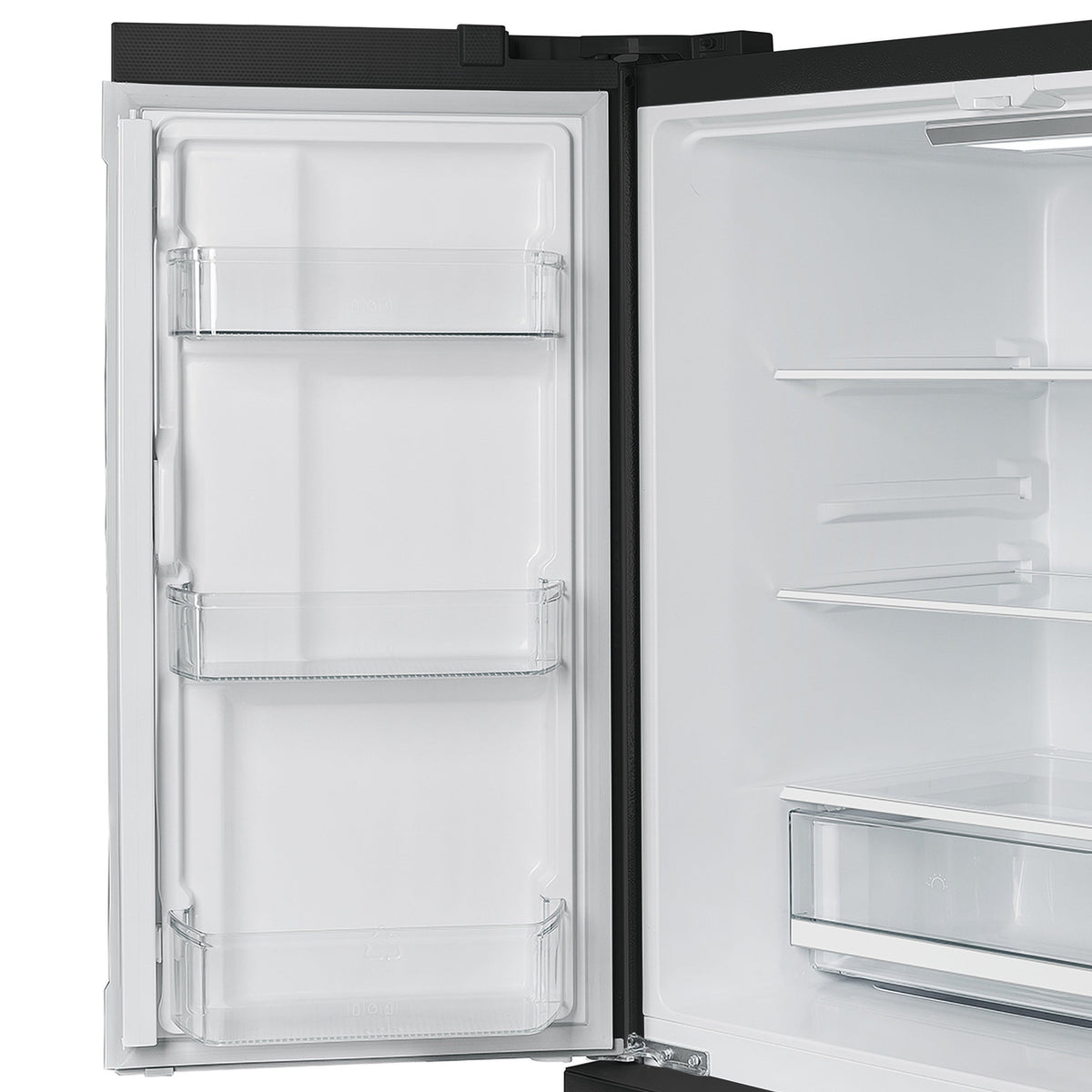 FORNO Moena French Door Refrigerator 91.4cm 543.7L Black FFRBI1820-36BLK
