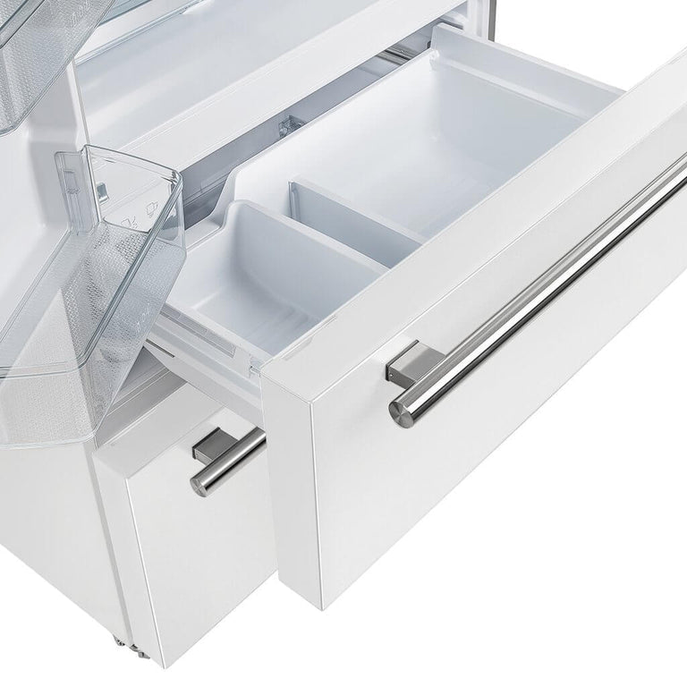 FORNO Espresso Moena French Door Refrigerator 91.4cm 543.7L White