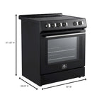 FORNO Espresso Leonardo Convection Oven Range 76cm 141.6L FFSEL6012-30BLK