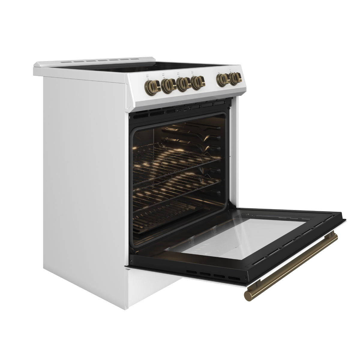 FORNO Espresso Leonardo Electric Range 76.2cm 141.6L White FFSEL6012-30WHT