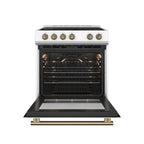 FORNO Espresso Leonardo Electric Range 76.2cm 141.6L White FFSEL6012-30WHT