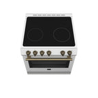 FORNO Espresso Leonardo Electric Range 76.2cm 141.6L White FFSEL6012-30WHT