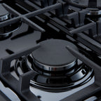 FORNO Espresso Leonardo Gas Range 76.2cm 141.6L Black FFSGS1116-30BLK