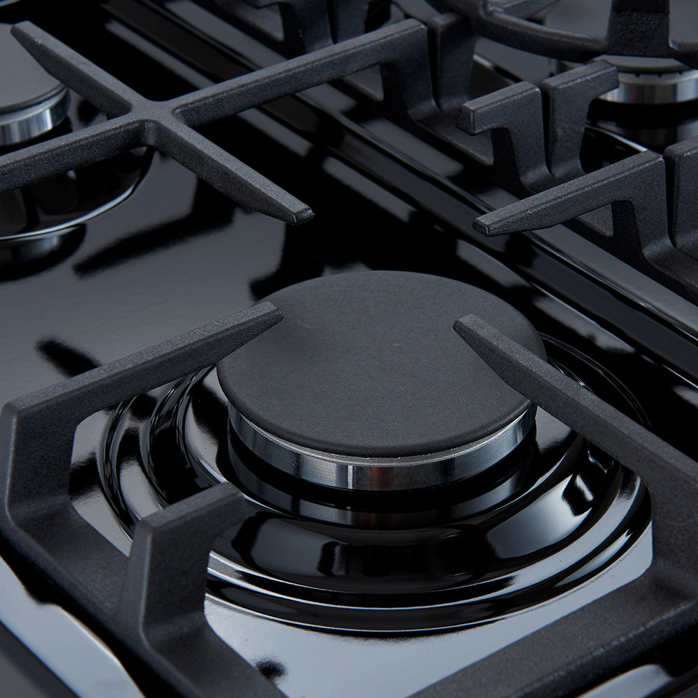 FORNO Espresso Leonardo Gas Range 76.2cm 141.6L Black FFSGS1116-30BLK