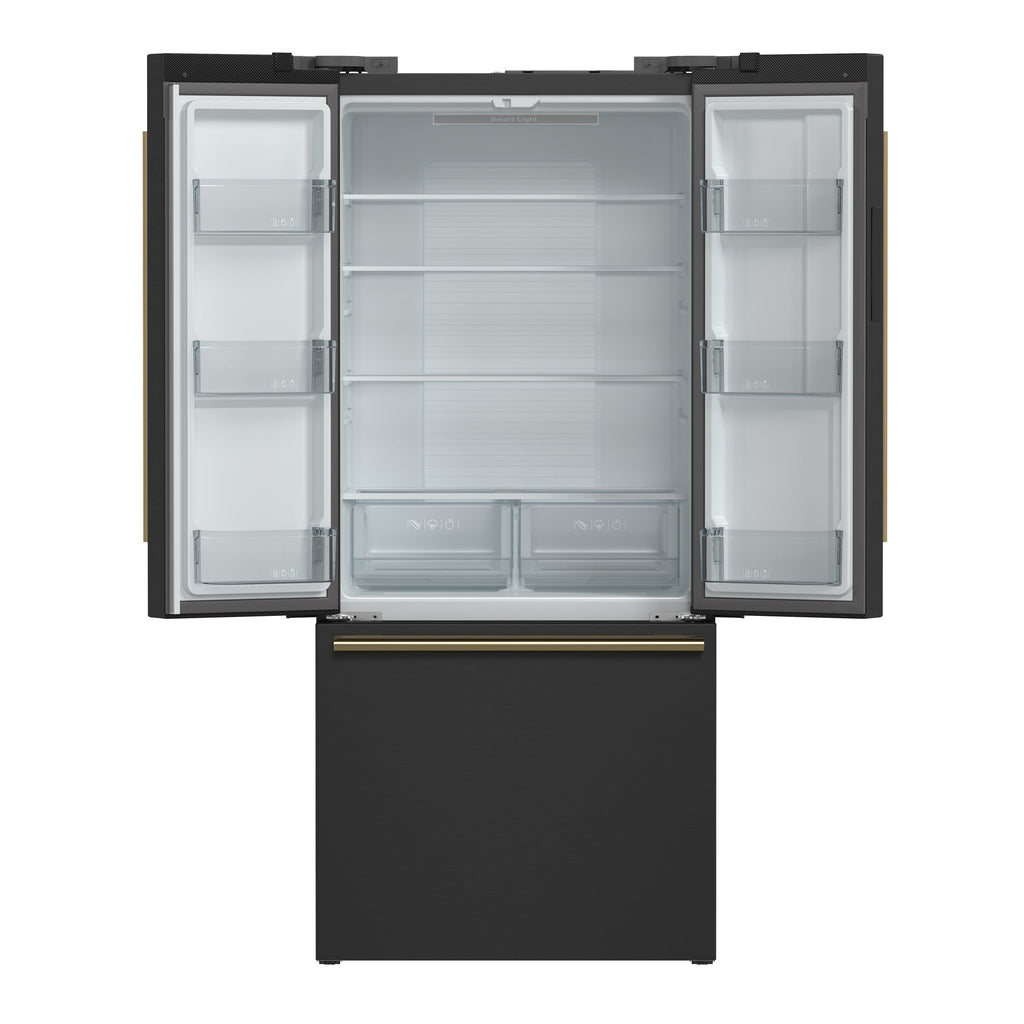 FORNO Espresso Gallipoli French Door Refrigerator 76cm 495.6L FFFFD1974-31BLK