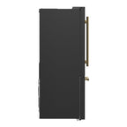 FORNO Espresso Gallipoli French Door Refrigerator 76cm 495.6L FFFFD1974-31BLK
