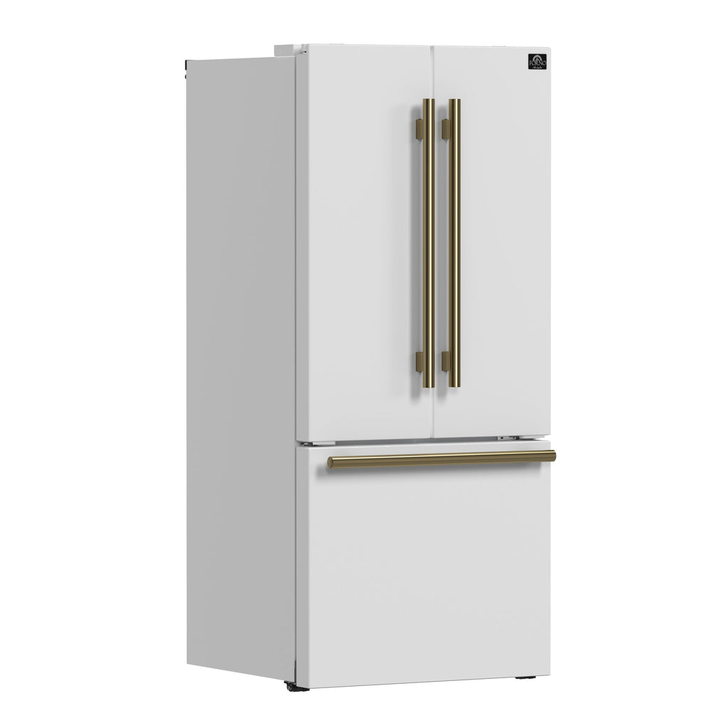 FORNO Espresso Gallipoli French Door Refrigerator 76cm 495.5L FFFFD1974-31WHT