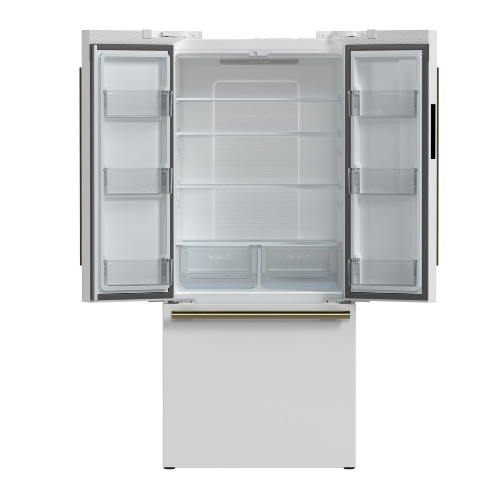 FORNO Espresso Gallipoli French Door Refrigerator 76cm 495.5L FFFFD1974-31WHT