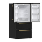FORNO Moena French Door Refrigerator 91.4cm 543.7L Black FFRBI1820-36BLK