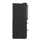 FORNO Moena French Door Refrigerator 91.4cm 543.7L Black FFRBI1820-36BLK
