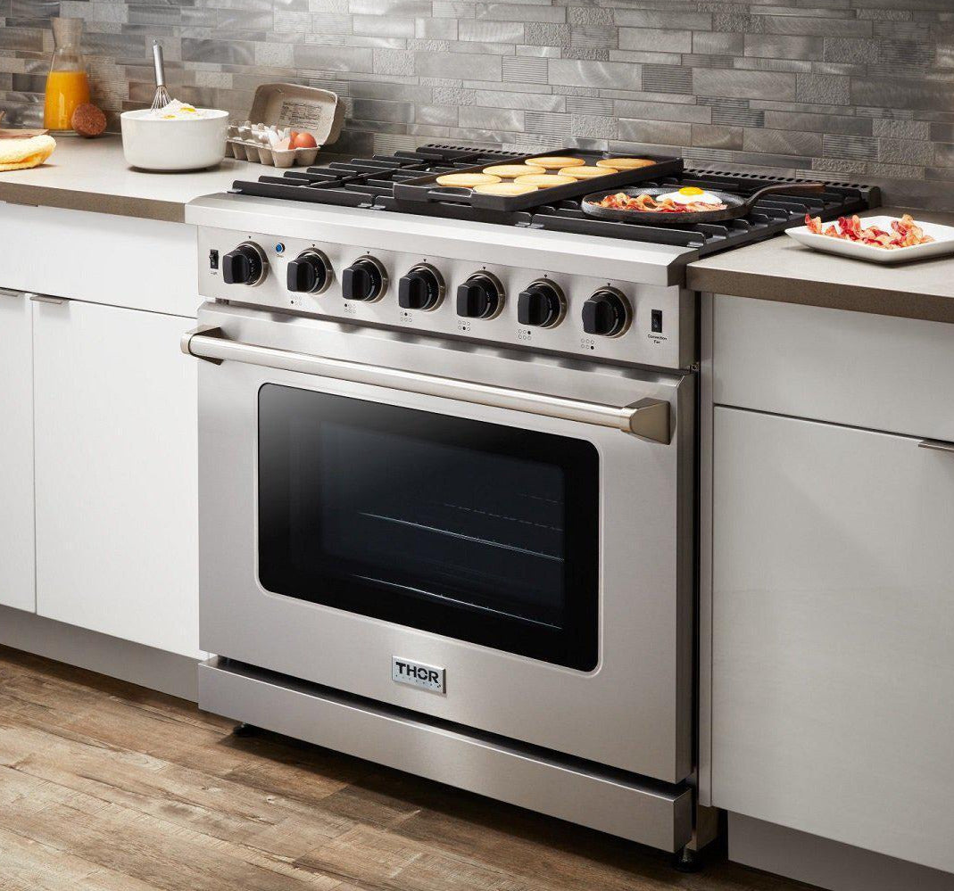 THOR Kitchen Convection Gas Range 6 Burners 91.4cm 169.9L LRG3601U
