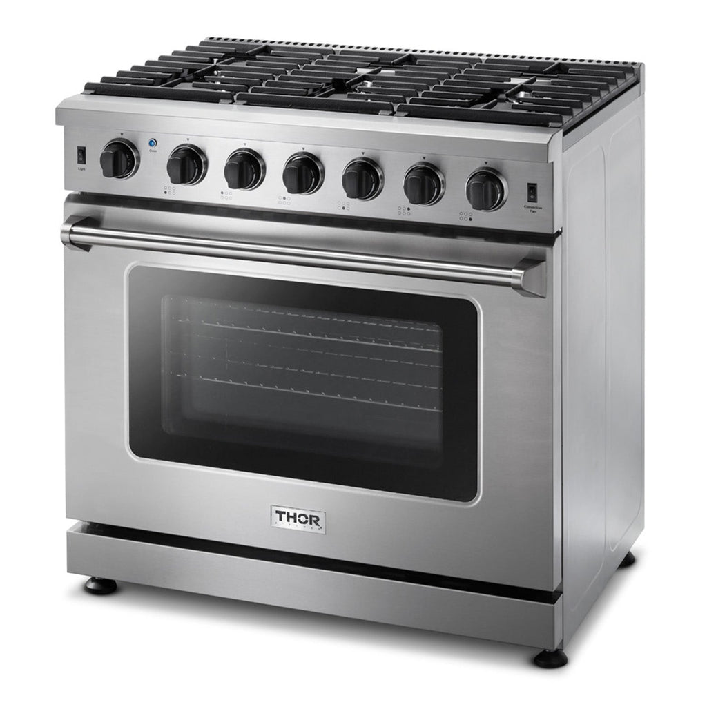 THOR Kitchen Convection Gas Range 6 Burners 91.4cm 169.9L LRG3601U