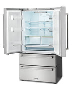 THOR Kitchen French Door Refrigerator 91.4cm 637.1L Stainless Steel TRF3602