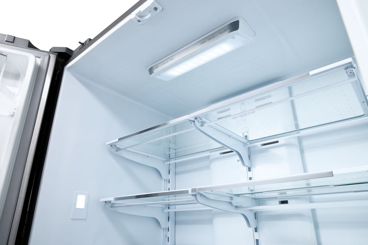 THOR Kitchen French Door Refrigerator 91.4cm 637.1L Stainless Steel TRF3602