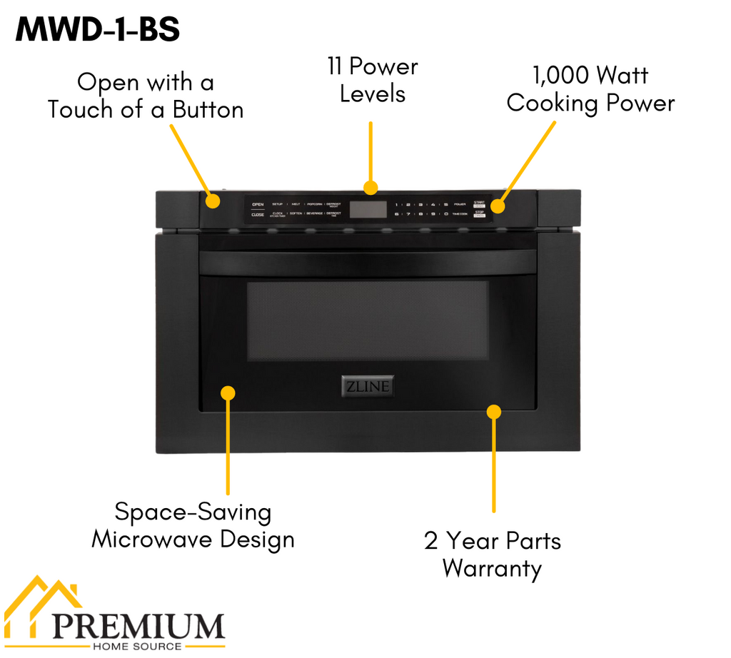ZLINE Microwave Drawer 60.6cm 34L MWD-1-BS