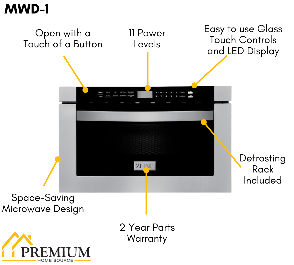 ZLINE Microwave Drawer 60.6cm 34L MWD-1
