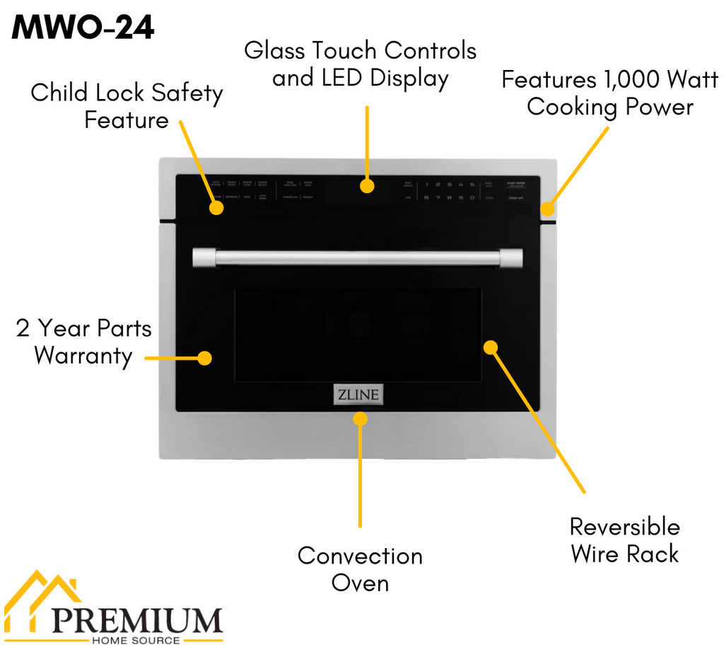 ZLINE Built-In Convection Microwave MWO-24