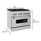 ZLINE Legacy Dual Fuel Range 91.4cm 130.3L RA36