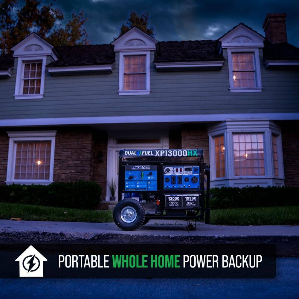 Duromax 13000/10500-Watt Dual Fuel Electric Start Gasoline/Propane Portable Home Power Back Up Generator with CO Alert Shutdown XP13000HX – Husdebook