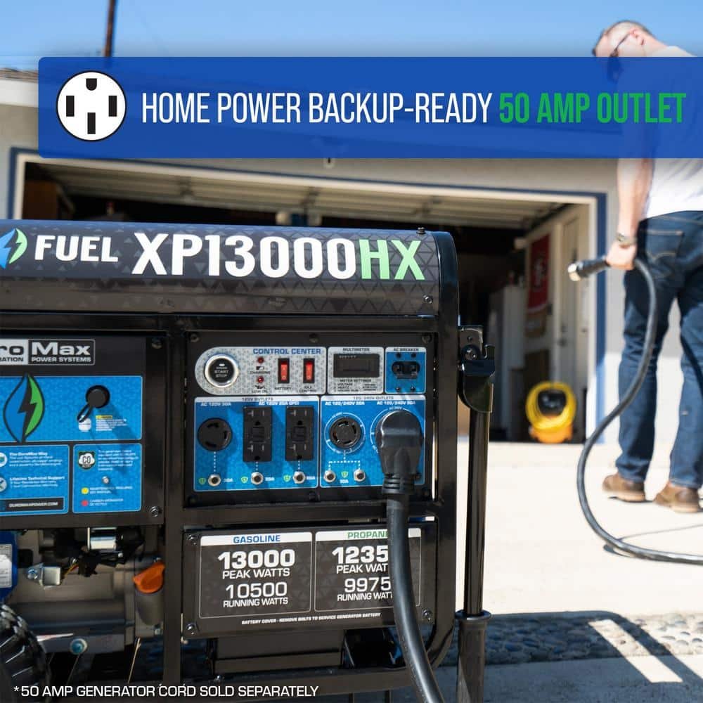 Duromax 13000/10500-Watt Dual Fuel Electric Start Gasoline/Propane Portable Home Power Back Up Generator with CO Alert Shutdown XP13000HX – Husdebook