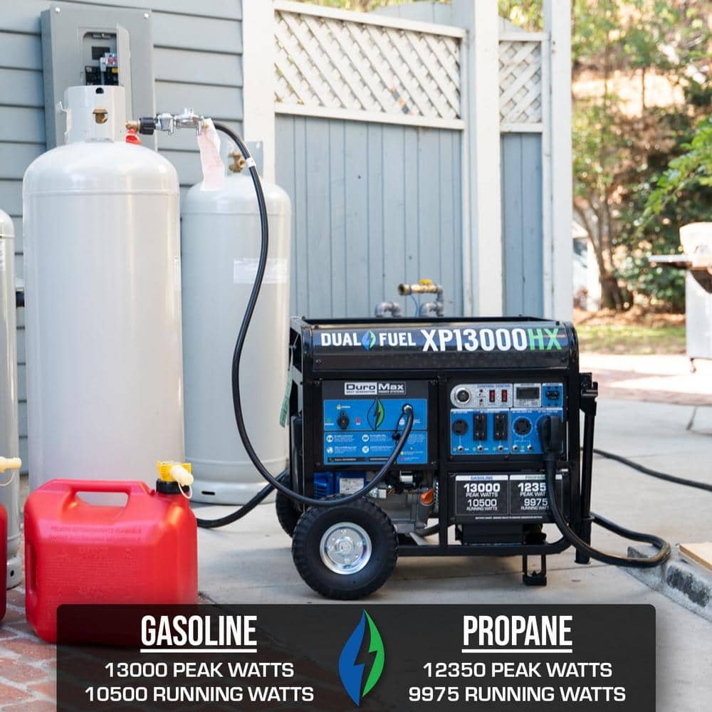 Duromax 13000/10500-Watt Dual Fuel Electric Start Gasoline/Propane Portable Home Power Back Up Generator with CO Alert Shutdown XP13000HX – Husdebook