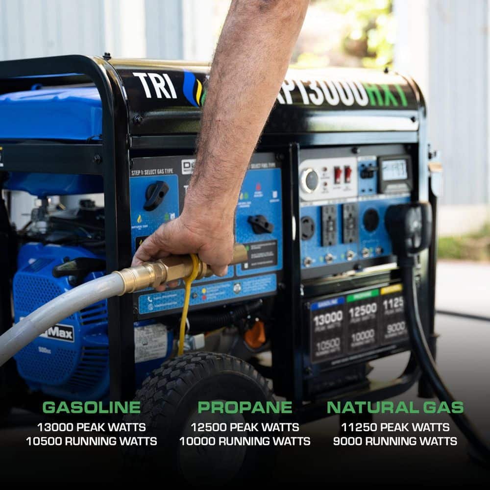 Duromax 13,000-Watt/10,500-Watt Tri-Fuel Remote Start Gasoline Propane Natural Gas Portable Generator with CO Alert XP13000HXT – Husdebook