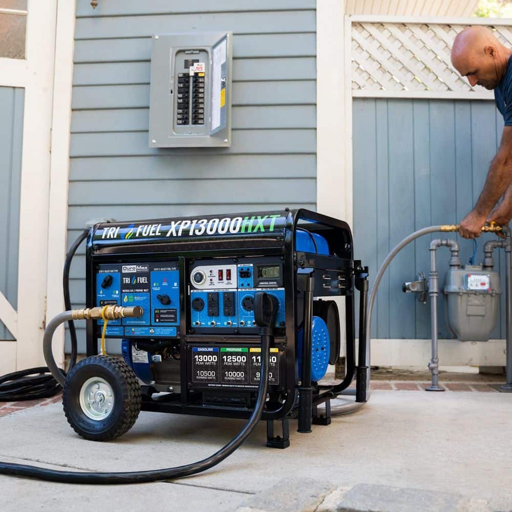 Duromax 13,000-Watt/10,500-Watt Tri-Fuel Remote Start Gasoline Propane Natural Gas Portable Generator with CO Alert XP13000HXT – Husdebook