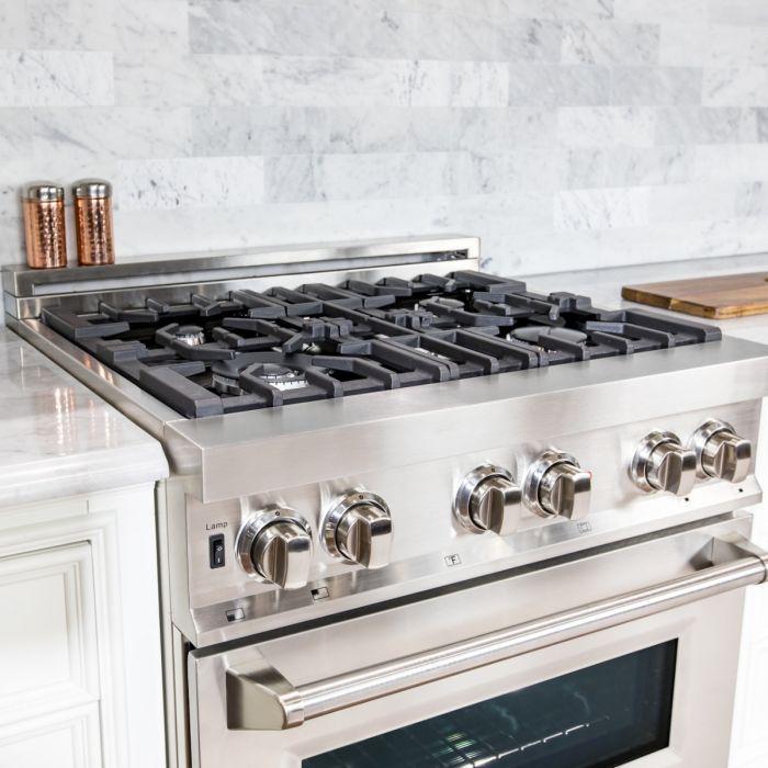 ZLINE Dual Fuel Convection Oven Range 4 Burners 76.2cm 113.3L RA30