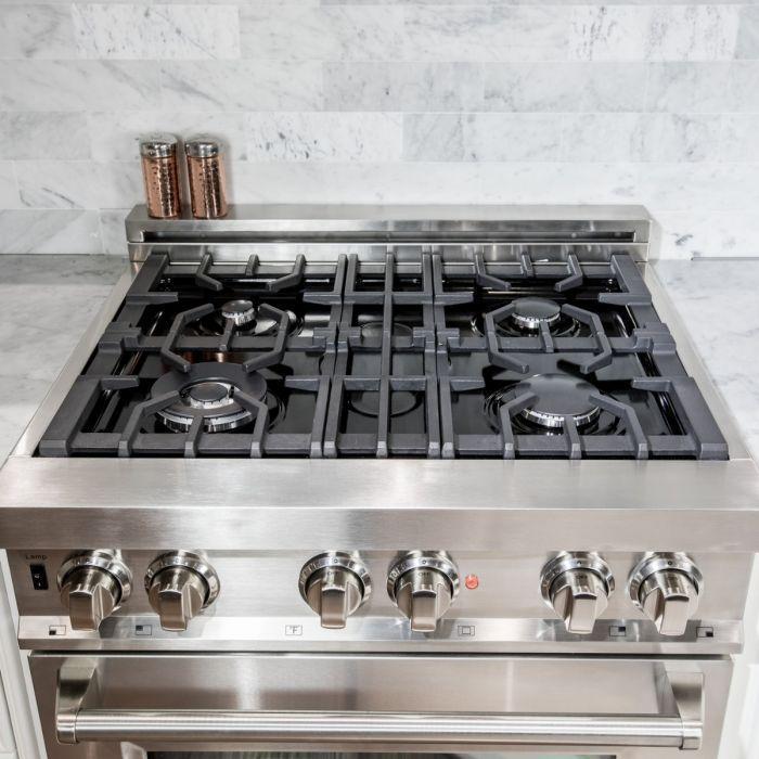 ZLINE Dual Fuel Convection Oven Range 4 Burners 76.2cm 113.3L RA30