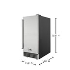 THOR Kitchen Built-In Ice Maker 38.1cm 22.7kg TIM1501